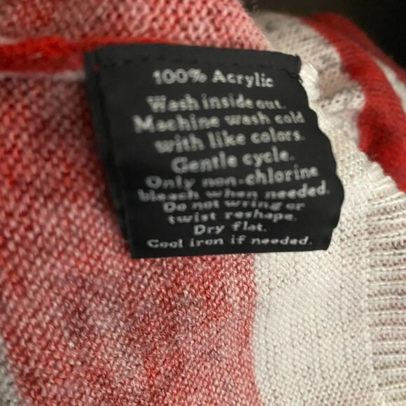 Rock & Republic patriotic flag sweater lightweight sweater long sleeve SM - Picture 6 of 6